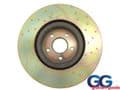 Front Brake Discs x2 Focus RS mk2 09- EBC 3GD Turbo Grooved GD1700
